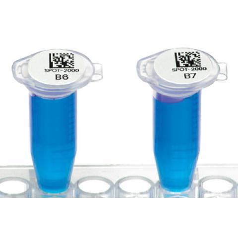 1/2英寸 13mm直径激光打印圆点高温/液氮标签(-196℃~150℃) 蓝色装