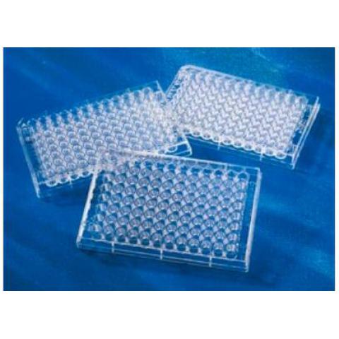 Corning® 96孔透明圆底聚苯乙烯微孔板，未处理，25/袋，100/箱，不带盖，无菌