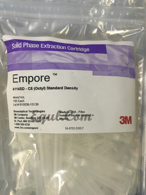 3M Empore? C8-SD 4mm/1mL Extraction Cartridge, Model 4114 (SD)