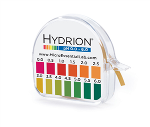 MicroEssential Labs Hydrion S/r Dispenser 0.0-6.0 Ph Range 96 - 15 Ft Roll w/ Co...